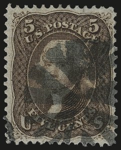 Sale 976, Lot 1412, 1867-68 Grilled Issue (F Grill - Scott 92-101)