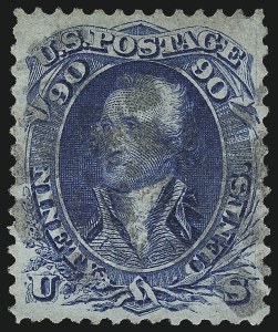 Sale 976, Lot 1426, 1867-68 Grilled Issue (F Grill - Scott 92-101)
