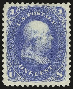Sale 976, Lot 1428, 1875 Re-Issue of 1861-66 Issue (Scott 102-111)