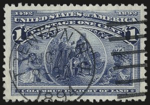 Sale 976, Lot 1671, 1893 Columbian Issue (1c thru 8c, Scott 230-236)