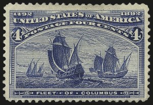 Sale 976, Lot 1680, 1893 Columbian Issue (1c thru 8c, Scott 230-236)