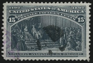 Sale 976, Lot 1687, 1893 Columbian Issue (10c thru $1.00, Scott 237-241)
