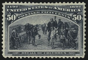 Sale 976, Lot 1695, 1893 Columbian Issue (10c thru $1.00, Scott 237-241), 50c Columbian (240) Sale 976, Lot 1695, 1893 Columbian Issue (10c thru $1.00, Scott 237-241)