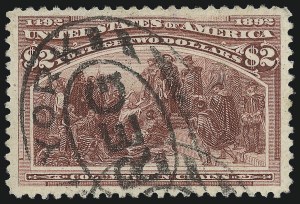 Sale 976, Lot 1705, 1893 Columbian Issue ($2.00 thru $5.00, Scott 242-245)