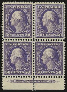 Sale 976, Lot 1920, 1908-10 Washington-Franklin Issues (Scott 331-356)
