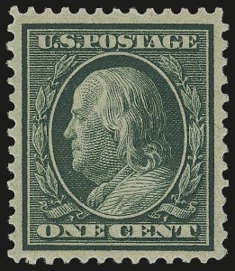 Sale 976, Lot 1936, 1909 Bluish Paper Issue (Scott 357-366)