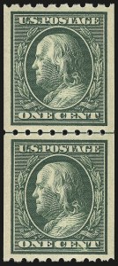 Sale 976, Lot 1971, 1910-13 Washington-Franklin Issue (Scott 374-396)