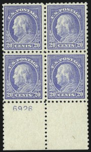 Sale 976, Lot 2068, 1916-17 Issues (Scott 461-480)