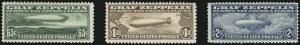 Sale 976, Lot 2233, Air Post Graf Zeppelin Issue (Scott C13-C15)