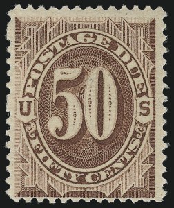 Sale 976, Lot 2278, Postage Due (J), 50c Red Brown (J21) Sale 976, Lot 2278, Postage Due (J)