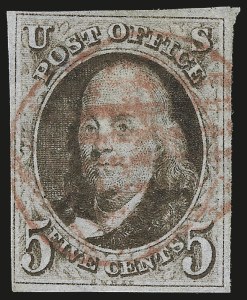 Sale 982, Lot 5012, 1847 Issue (Scott 1-2)