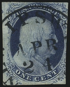 Sale 982, Lot 5041, 1c-3c 1851-56 Issue (Scott 5-11)