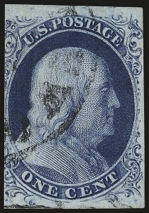Sale 982, Lot 5042, 1c-3c 1851-56 Issue (Scott 5-11)