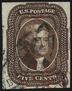 Sale 982, Lot 5076, 5c-12c 1851-56 Issue (Scott 12-17)