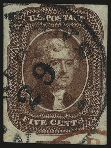 Sale 982, Lot 5077, 5c-12c 1851-56 Issue (Scott 12-17)