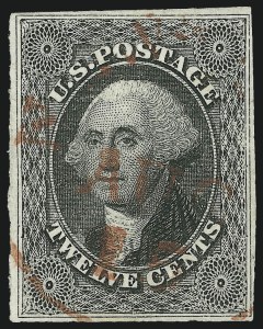 Sale 982, Lot 5094, 5c-12c 1851-56 Issue (Scott 12-17)