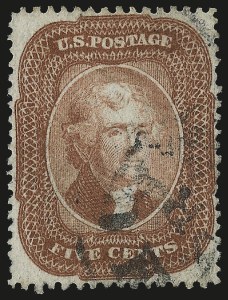 Sale 982, Lot 5125, 5c 1857-60 Issue (Scott 27-30A)