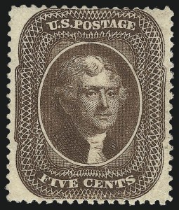 Sale 982, Lot 5137, 5c 1857-60 Issue (Scott 27-30A)