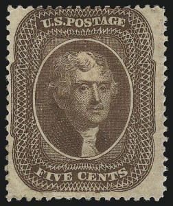Sale 982, Lot 5138, 5c 1857-60 Issue (Scott 27-30A)