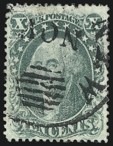 Sale 982, Lot 5140, 10c-90c 1857-60 Issue (Scott 31-39)