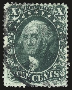 Sale 982, Lot 5141, 10c-90c 1857-60 Issue (Scott 31-39)