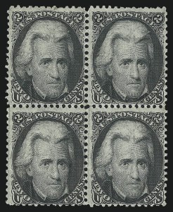 Sale 982, Lot 5216, 1861-66 Issue (Scott 68-78b), 2c Black (73) Sale 982, Lot 5216, 1861-66 Issue (Scott 68-78b)