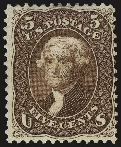 Sale 982, Lot 5217, 1861-66 Issue (Scott 68-78b)