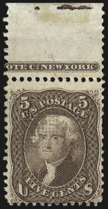 Sale 982, Lot 5269, 1867-68 Grilled Issue (F Grill - Scott 92-101)