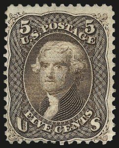 Sale 982, Lot 5270, 1867-68 Grilled Issue (F Grill - Scott 92-101)