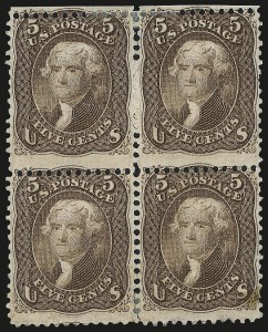 Sale 982, Lot 5271, 1867-68 Grilled Issue (F Grill - Scott 92-101)