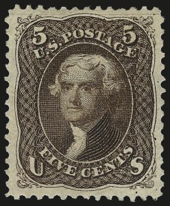 Sale Number 982, Lot Number 5288, 1875 Re-Issue of 1861-66 Issue (Scott 102-111)