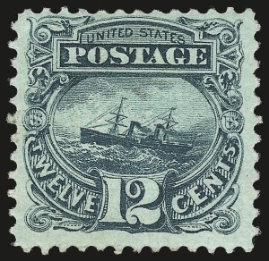 Sale 982, Lot 5323, 1869 Pictorial Issue (Scott 112-122), 12c Green (117) Sale 982, Lot 5323, 1869 Pictorial Issue (Scott 112-122)