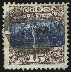 Sale 982, Lot 5340, 1869 Pictorial Issue (Scott 112-122), 15c Brown & Blue, Ty. I (118) Sale 982, Lot 5340, 1869 Pictorial Issue (Scott 112-122)
