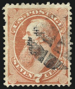 Sale 982, Lot 5405, 1870-71 National Bank Note Co. Grilled Issue (Scott 134-144)