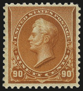 Sale 982, Lot 5528, 1890-93 Issue (Scott 219-229), 90c Orange (229) Sale 982, Lot 5528, 1890-93 Issue (Scott 219-229)