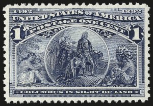 Sale Number 982, Lot Number 5535, 1893 Columbian Issue (1c thru 8c, Scott 230-236) Sale Number 982, Lot Number 5535, 1893 Columbian Issue (1c thru 8c, Scott 230-236)