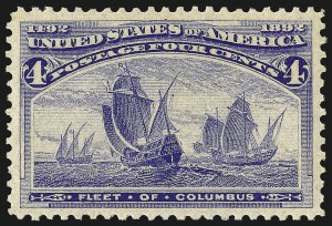 Sale Number 982, Lot Number 5540, 1893 Columbian Issue (1c thru 8c, Scott 230-236) Sale Number 982, Lot Number 5540, 1893 Columbian Issue (1c thru 8c, Scott 230-236)