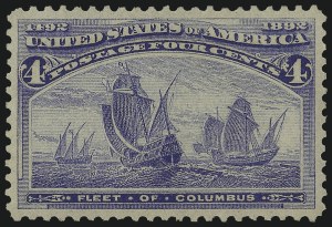 Sale Number 982, Lot Number 5546, 1893 Columbian Issue (1c thru 8c, Scott 230-236) Sale Number 982, Lot Number 5546, 1893 Columbian Issue (1c thru 8c, Scott 230-236)