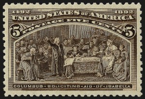 Sale Number 982, Lot Number 5550, 1893 Columbian Issue (1c thru 8c, Scott 230-236) Sale Number 982, Lot Number 5550, 1893 Columbian Issue (1c thru 8c, Scott 230-236)