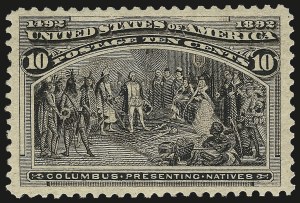 Sale 982, Lot 5561, 1893 Columbian Issue (10c thru $1.00, Scott 237-241)