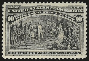Sale 982, Lot 5562, 1893 Columbian Issue (10c thru $1.00, Scott 237-241)