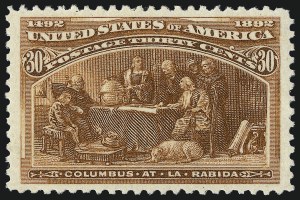Sale 982, Lot 5568, 1893 Columbian Issue (10c thru $1.00, Scott 237-241)