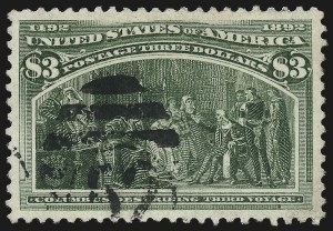 Sale 982, Lot 5587, 1893 Columbian Issue ($2.00 thru $5.00, Scott 242-245)