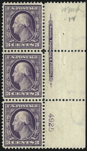 Sale 982, Lot 5726, 1908-10 Washington-Franklin Issues (Scott 331-356)