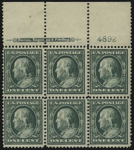 Sale 982, Lot 5746, 1909 Bluish Paper Issue (Scott 357-366)
