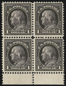 Sale 982, Lot 5810, 1912-14 Washington-Franklin Issue (Scott 405-423)