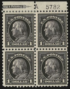 Sale 982, Lot 5859, 1913-15 Washington-Franklin Issues (Scott 424-460)