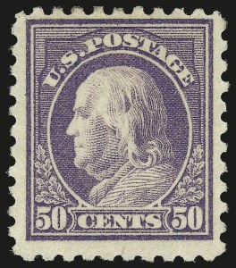 Sale 982, Lot 5876, 1916-17 Issues (Scott 461-480), 50c Light Violet (477) Sale 982, Lot 5876, 1916-17 Issues (Scott 461-480)