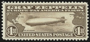 Sale 982, Lot 6052, Air Post, $1.30 Graf Zeppelin (C14) Sale 982, Lot 6052, Air Post