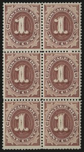 Sale 982, Lot 6084, Postage Due (J), 1c Dark Claret (J22) Sale 982, Lot 6084, Postage Due (J)